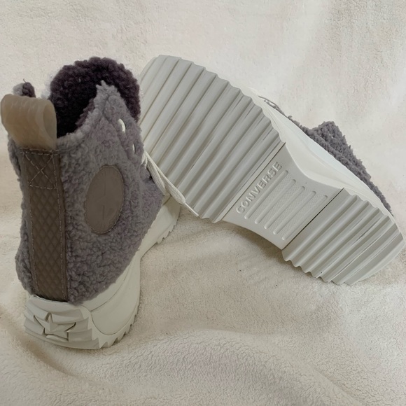 *NEW* Converse Run Star Hike Sherpa Sneakers - Picture 8 of 12